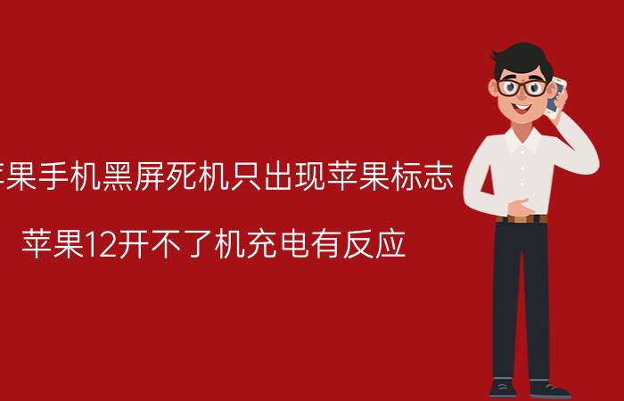 苹果手机黑屏死机只出现苹果标志 苹果12开不了机充电有反应？